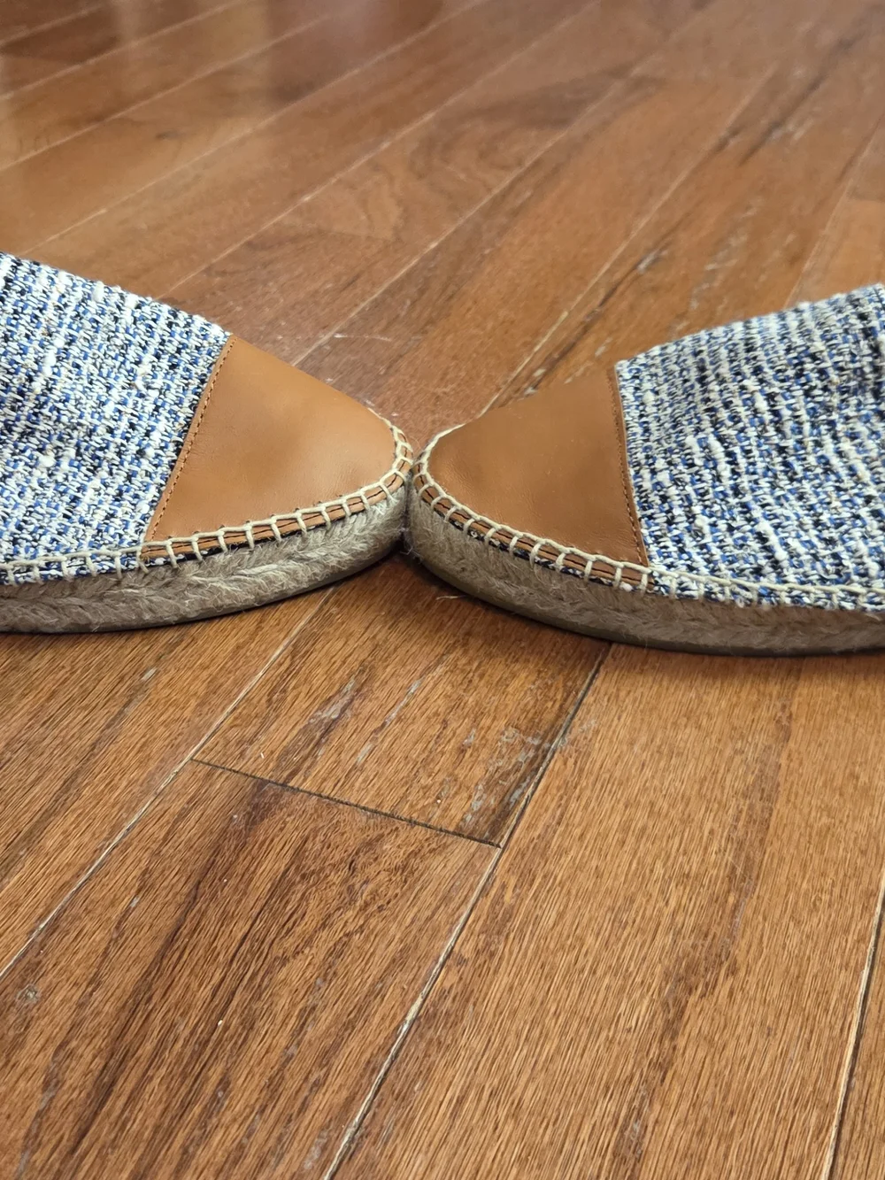 J.McLaughlin Alexa Tweed Espadrille Flats Size 8